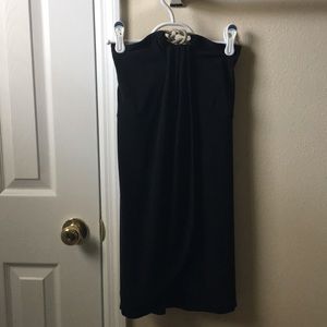 Strapless WHBM black dress